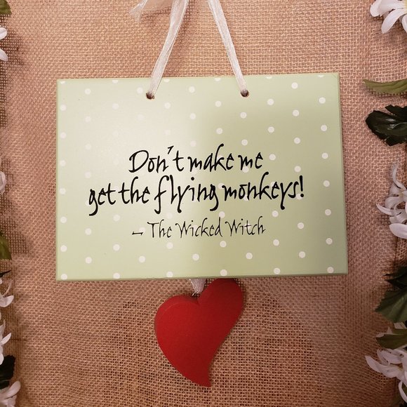 Flying Monkeys Wood Wall Sign🐵🎫 - Picture 3 of 8